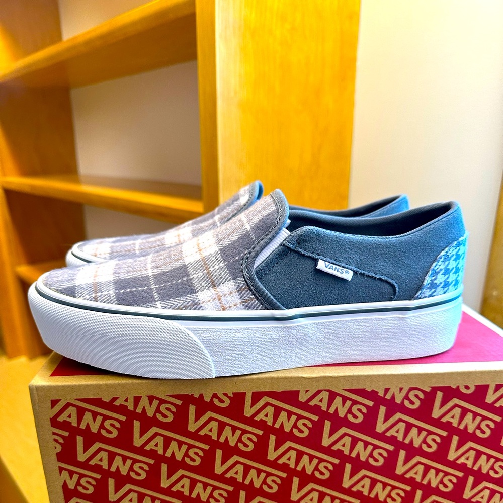 Vans Unisex Asher Platform Slip on Shoe